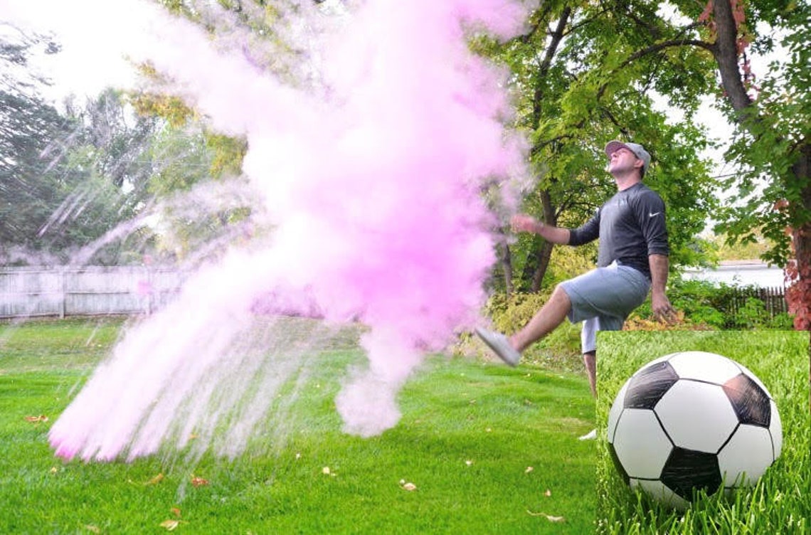 Soccer Ball Gender Reveal Gender Reveal Gender Reveal Ideas Etsy