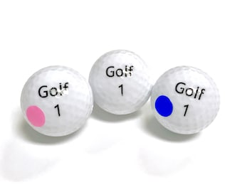3-Pack Gender Reveal Golf Balls