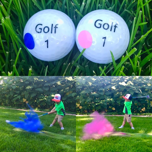 Golf Ball Gender Reveal, Gender Reveal Golf Balls