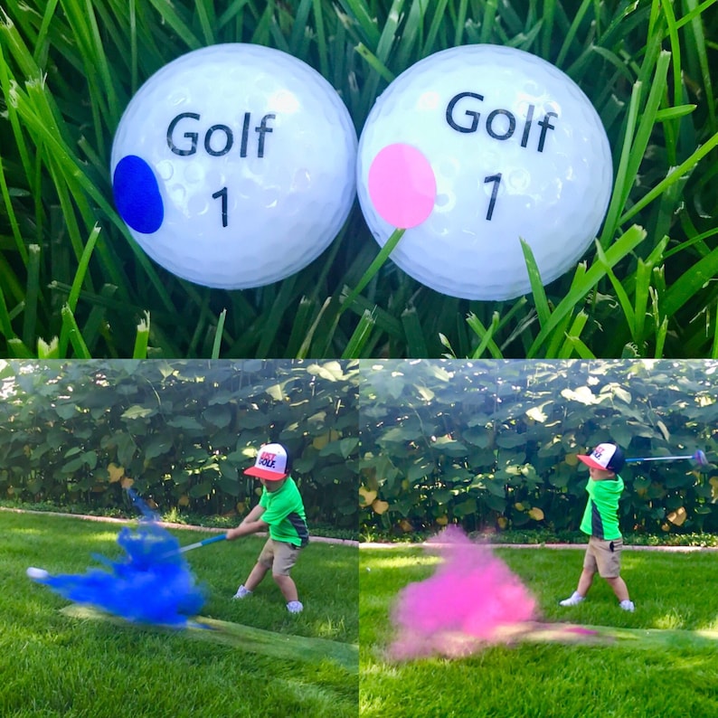 Golf Ball Gender Reveal Gender Reveal Golf Balls Etsy