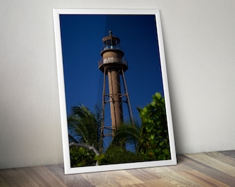 Sanibel Lighthouse Printable Wall Art. Digital Print. Sanibel, Florida. Photography.