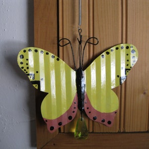 Painted Metal Butterfly, Home and Garden Decor, Wall Decor