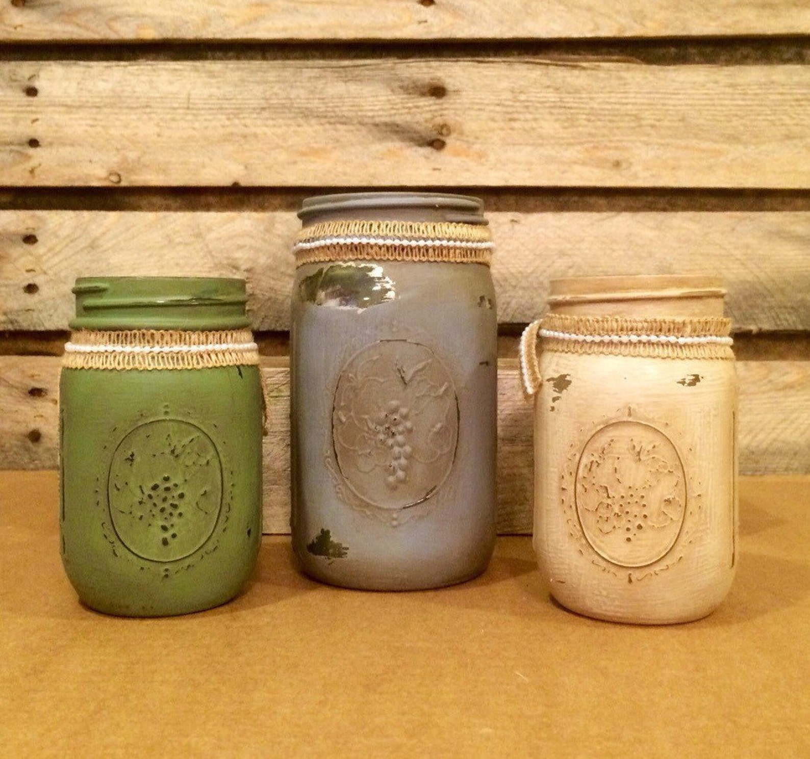 Rustic Mason jars Rustic Mason Jar Centerpiece Rustic Mason | Etsy