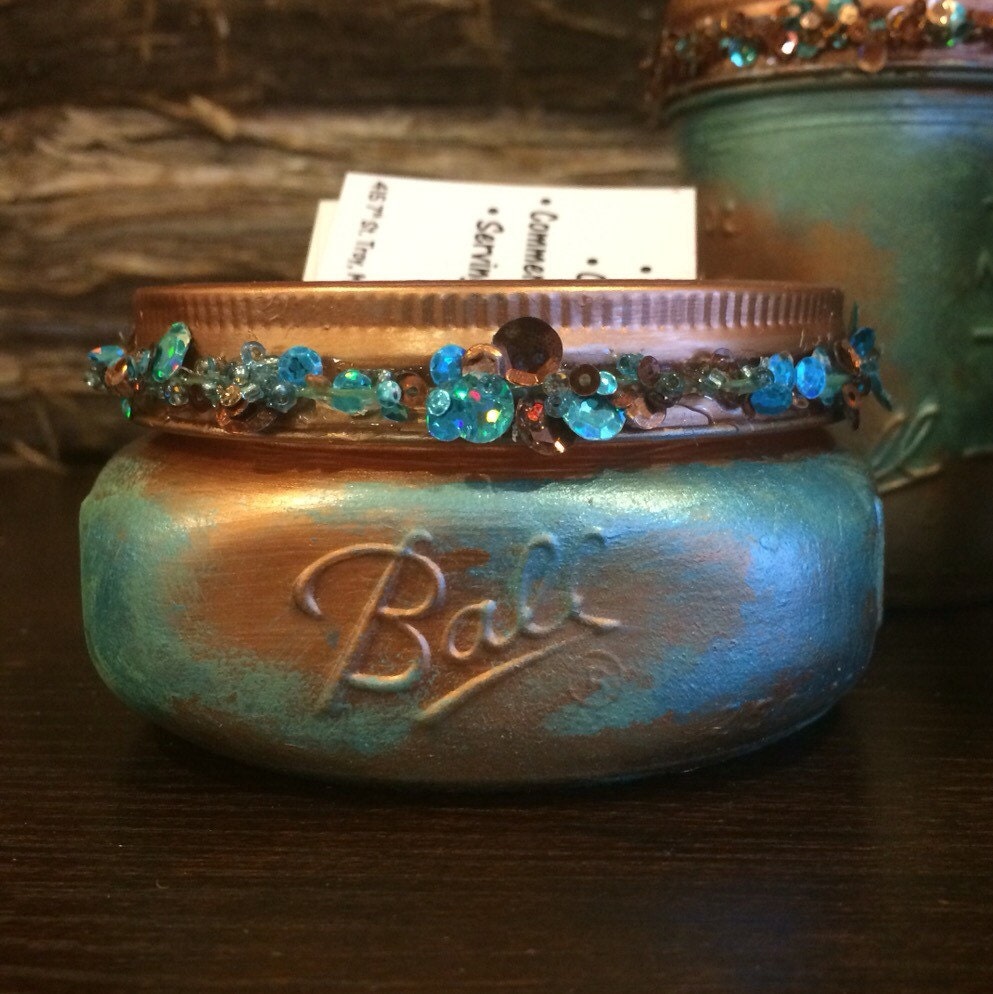 Mason Jar Business Card Holders Mason Jar Desk Organizer Etsy