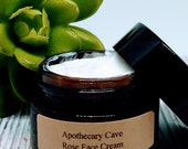 All Natural Rose Face Cream, Face Moisturizer, Rose Skincare