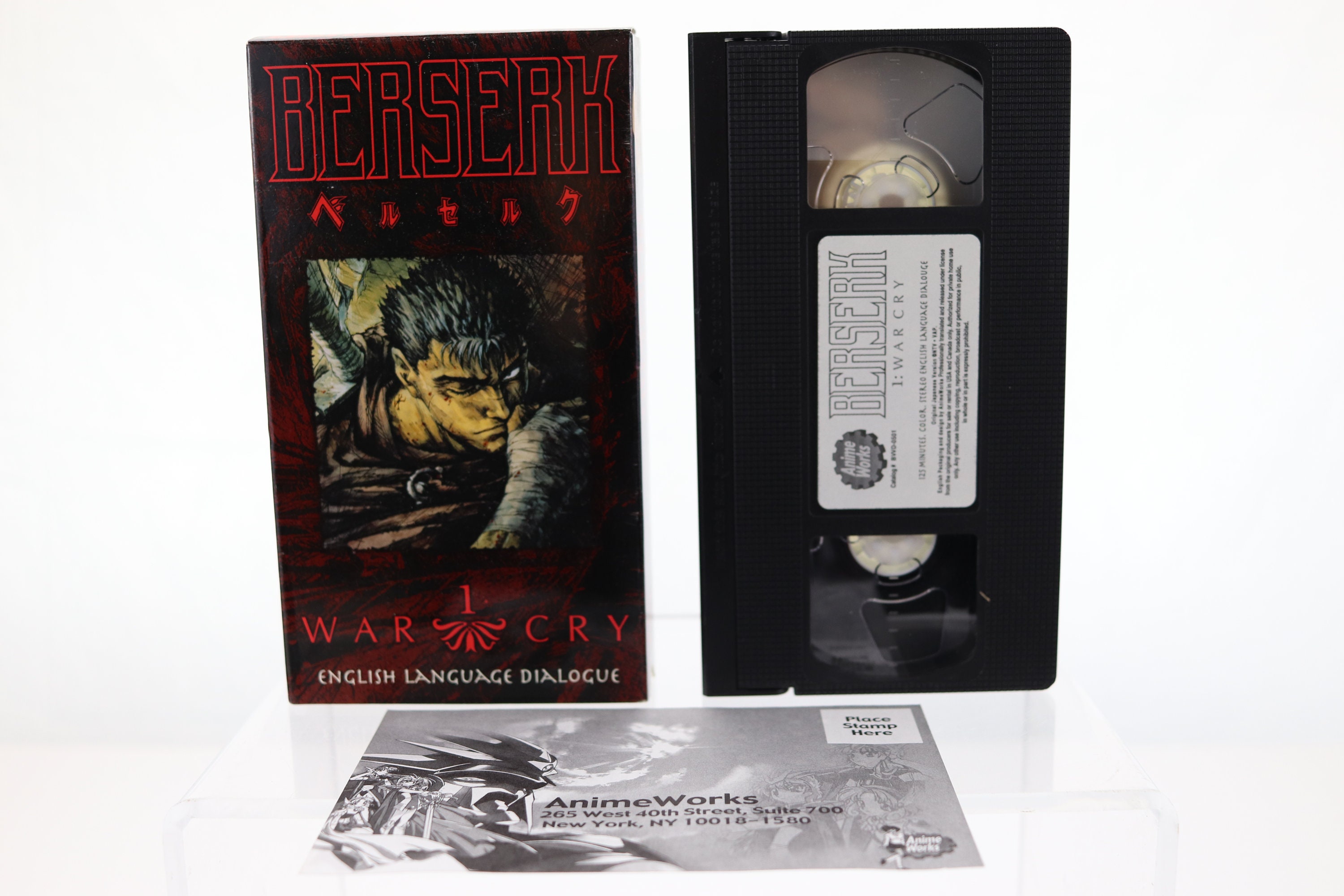 Here's a better look at one of my Berserk 1997 anime vhs sets I