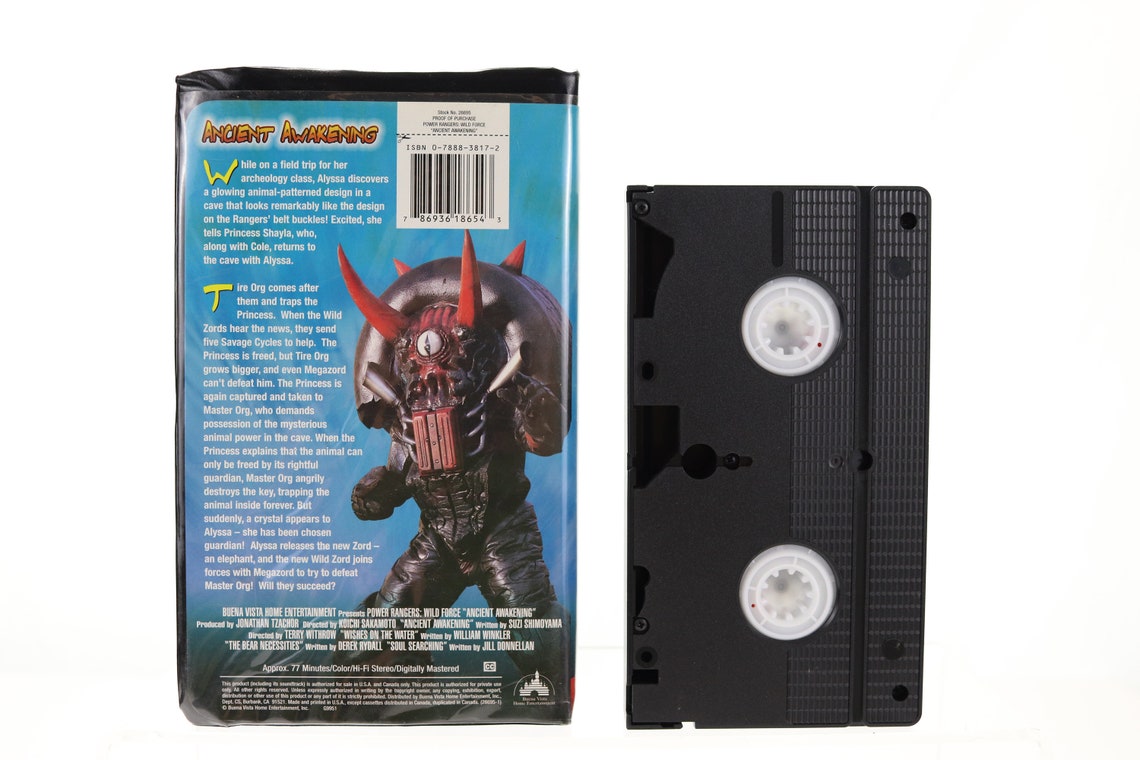 Power Rangers Wild Force Ancient Awakening VHS Tape | Etsy