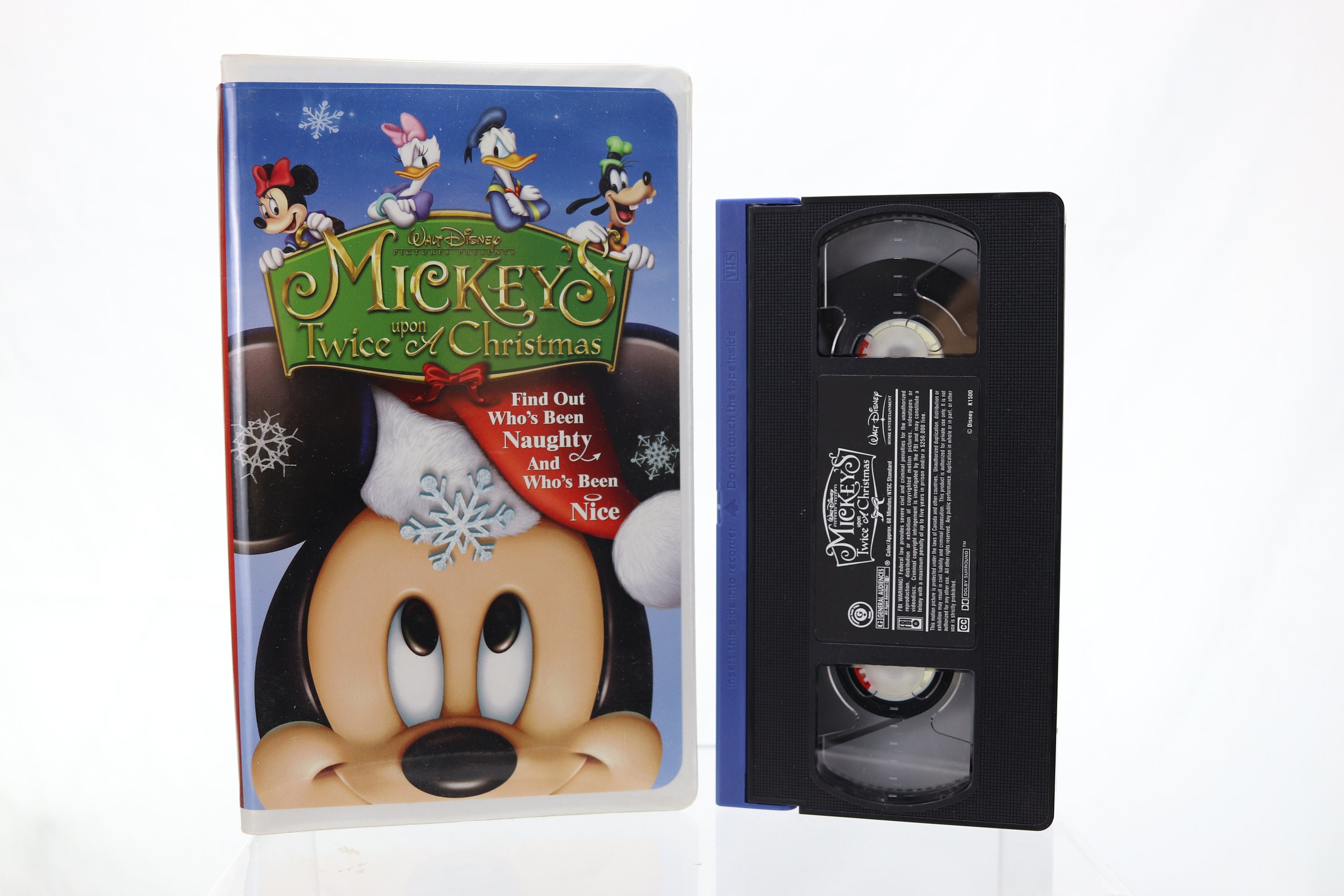 Mickey S Twice Upon A Christmas Vhs Etsy