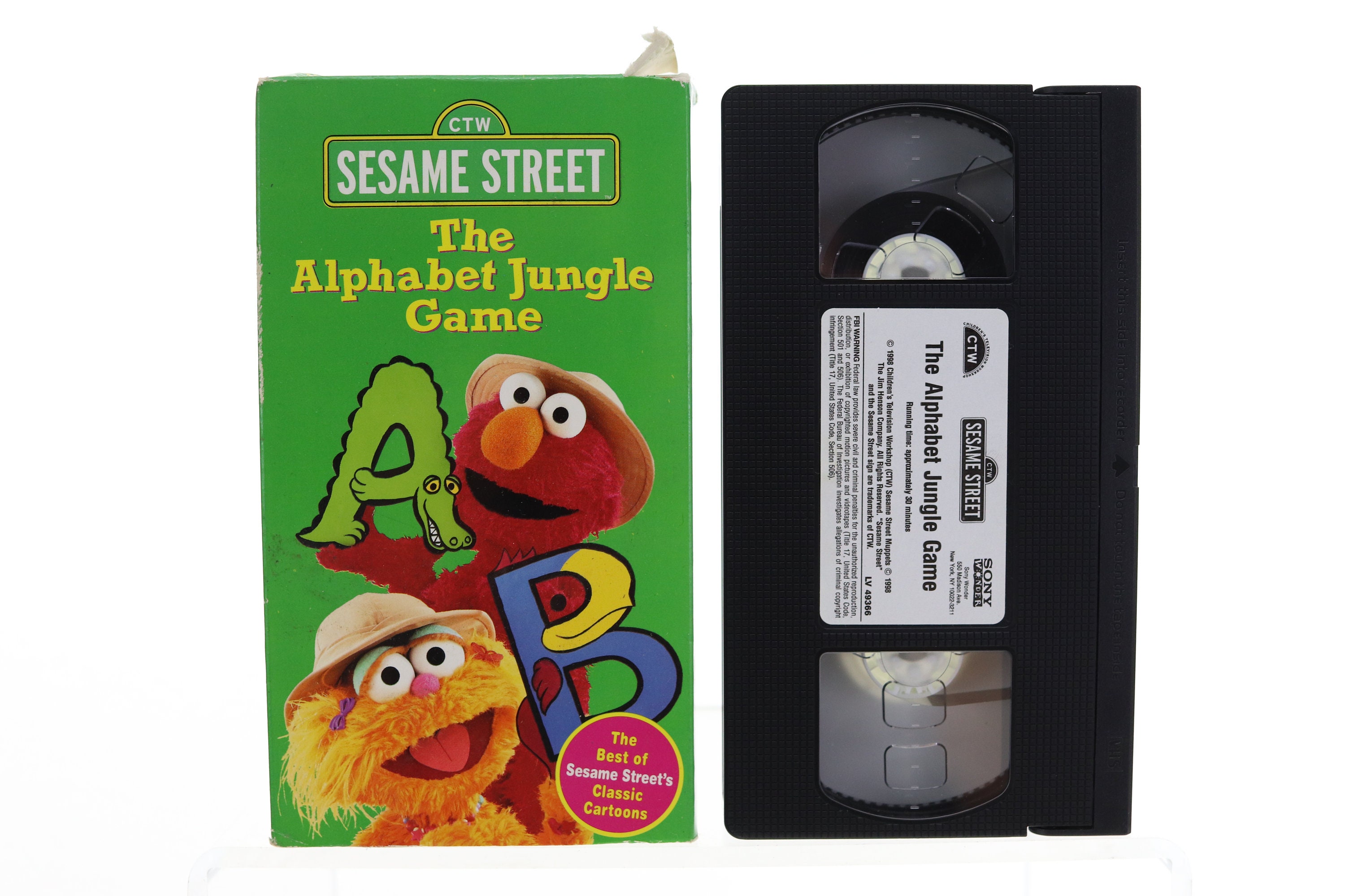 sesame street the alphabet game vhs