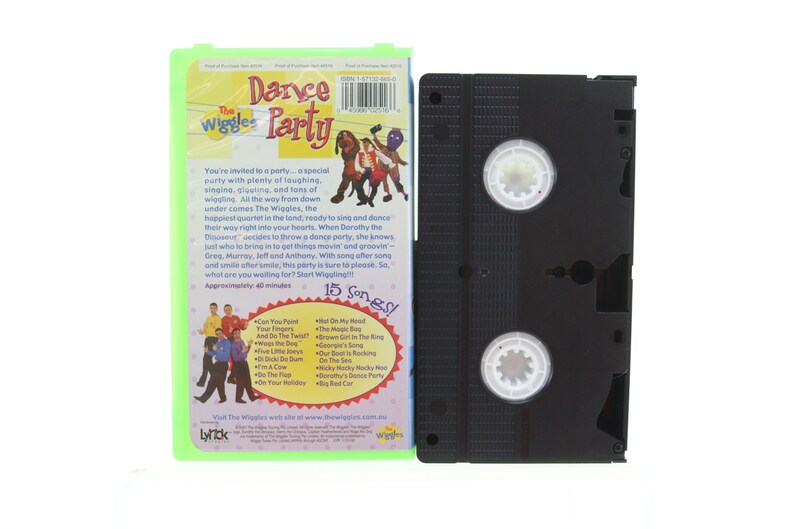 The Wiggles Dance Party VHS Tape | Etsy Singapore