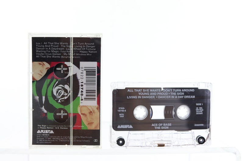 Ace Of Base The Sign Cassette Etsy