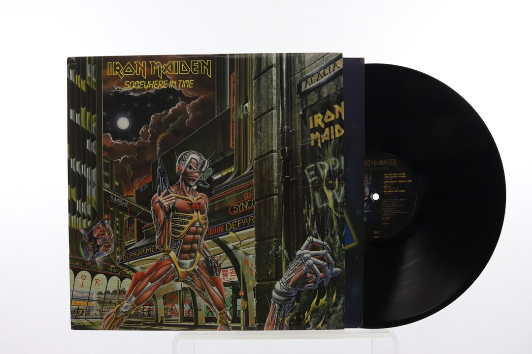 Iron Maiden Somewhere in Time Vinyl Record LP VG++ 1986 - Etsy
