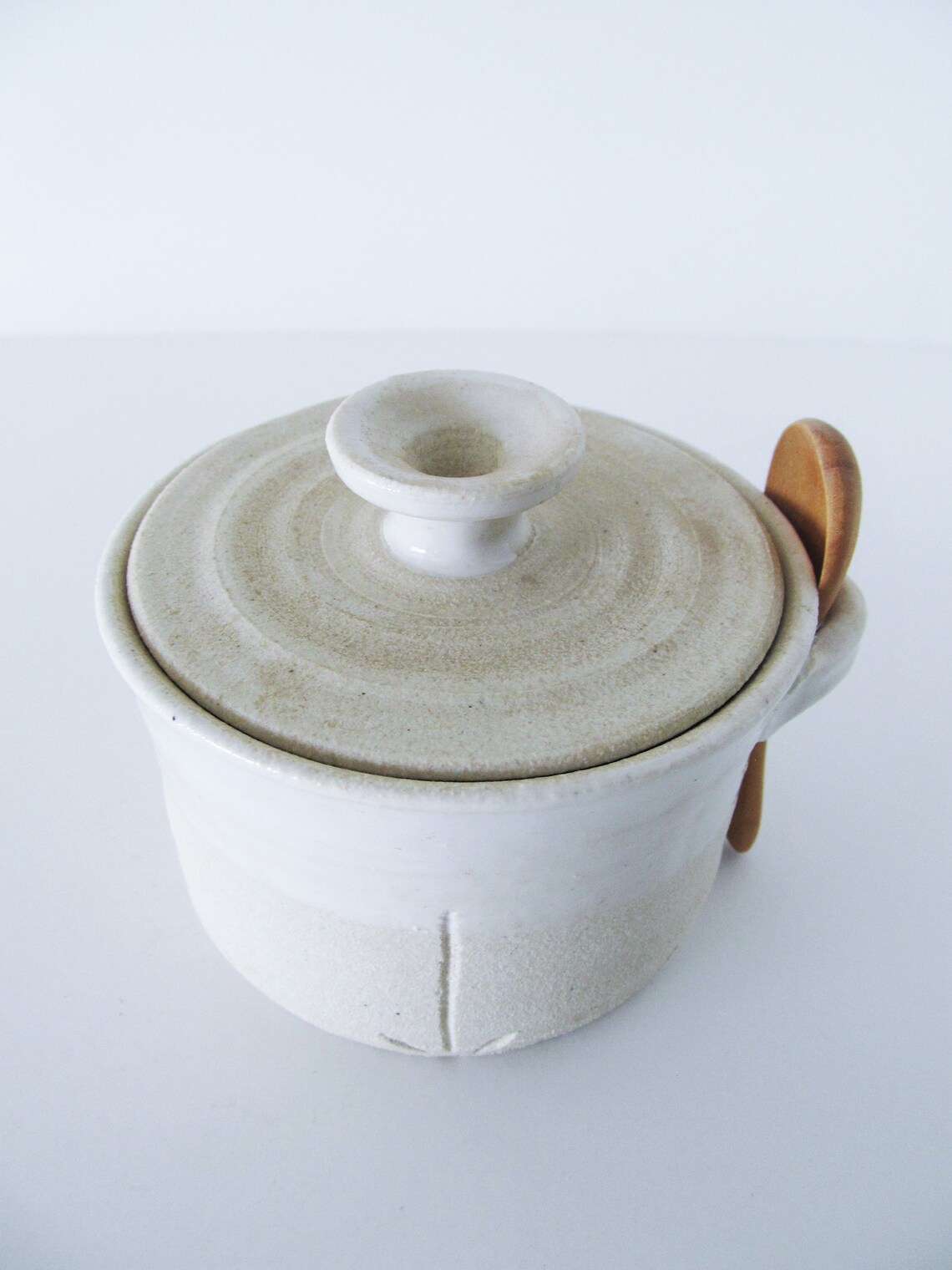 Salt Cellar/ Gift for Dad/ Salt Cellar With Lid and Spoon/ Etsy