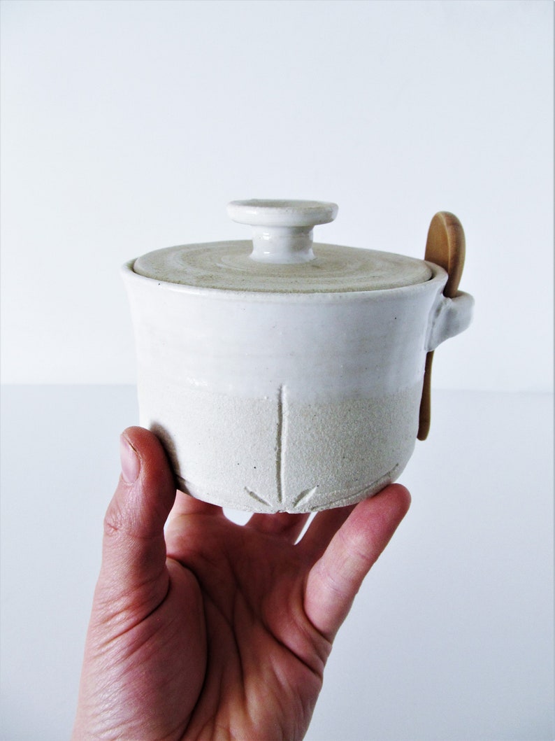 Salt Cellar/ Gift for Dad/ Salt Cellar With Lid and Spoon/ Etsy