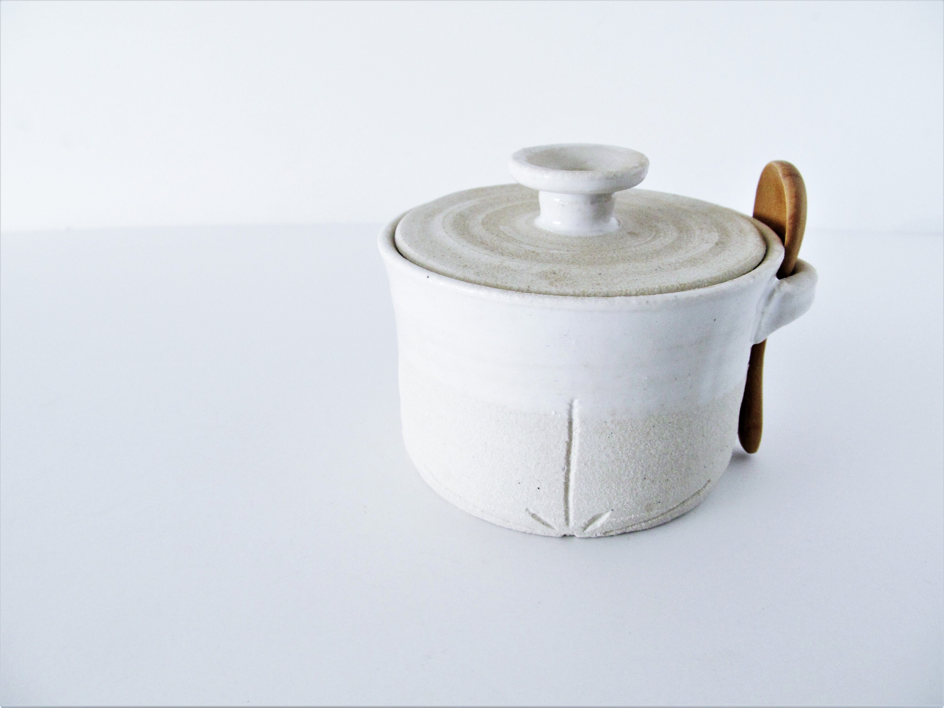 Salt Cellar/ Gift for Dad/ Salt Cellar With Lid and Spoon/ Etsy