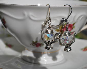 Tea Party Jewelry |Teapot Earrings |Tea Pot Earrings | Teapot Jewelry | Alice in Wonderland