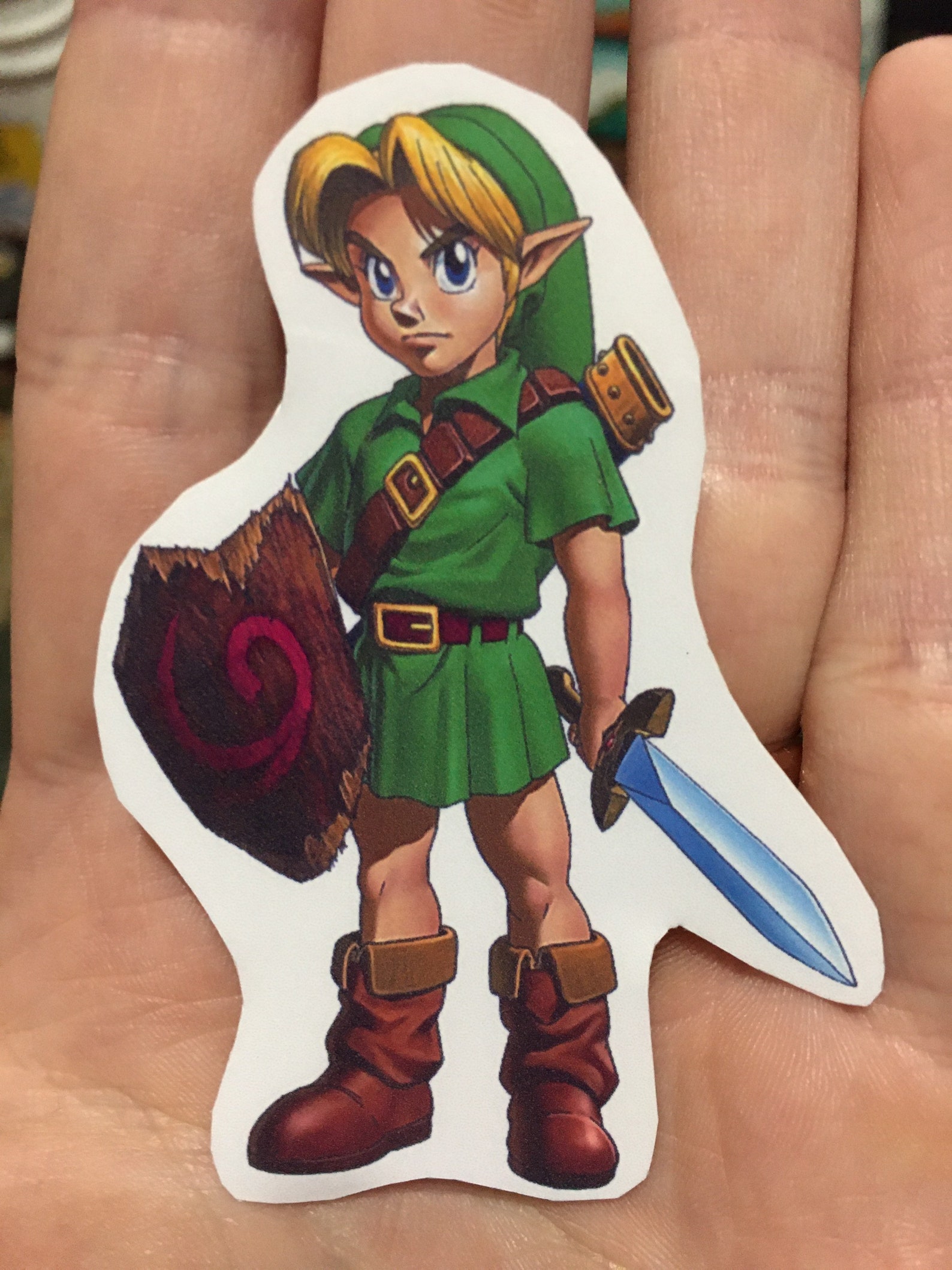 Zelda kid link oot ocarina of time sticker laptop decal bumper Etsy