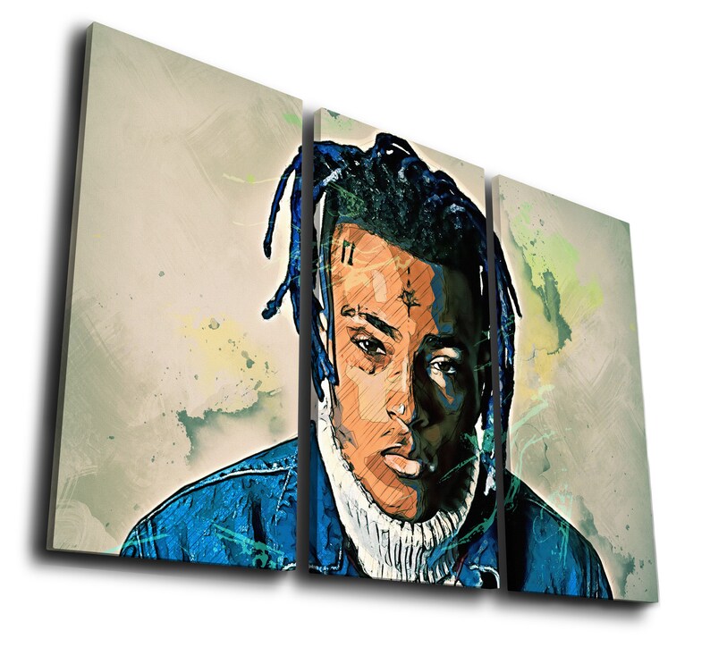 XXXtentacion Rapper Painting Picture Canvas Poster Print Wall Etsy