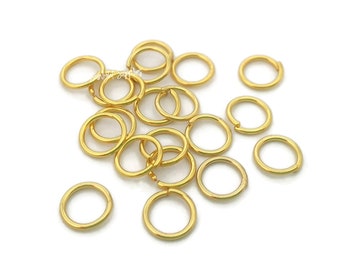 6mm Gold Plated Jump Rings 21ga Iron Open Jump Rings Links NICKEL FREE