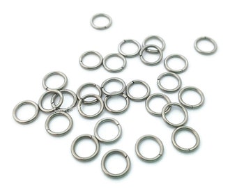 6mm Stainless Steel Open Jump Rings 20ga 304 Grade Steel Jewelry Findings