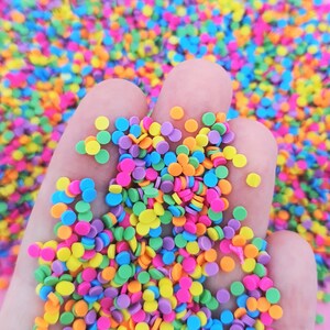 20g Colourful Clay Dots Tiny Fimo Sprinkles   NotEdible