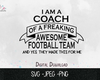 Super Fußball-Team-Trainer SVG PNG JPEG (Digitaler Download)