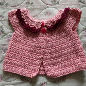 Pink Baby Cardigan for Girls (3-6 months)