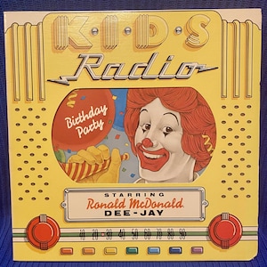 Vintage Mcdonalds Kids Radio Birthday Party LP Vinyl Record RARE