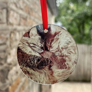 Customizable Glass Ornament | Personalized Gifts | Wedding Present | Couples | Family | Anniversary Gifts