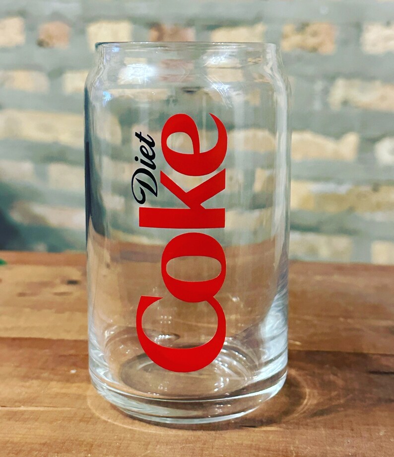 Diet Coke Glass Can Tumbler Pop Brand Can Glass Birthday Gift Soda Can