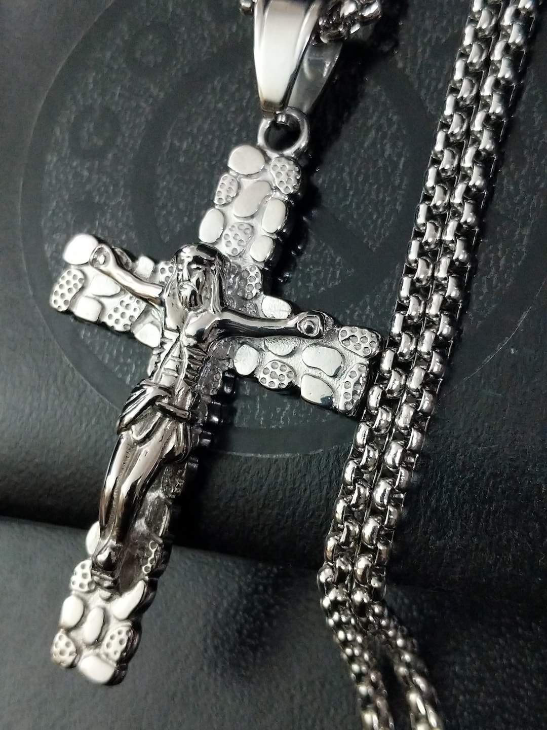 Cross Pendant Mens Necklaces Mens Personalized Stainless Steel