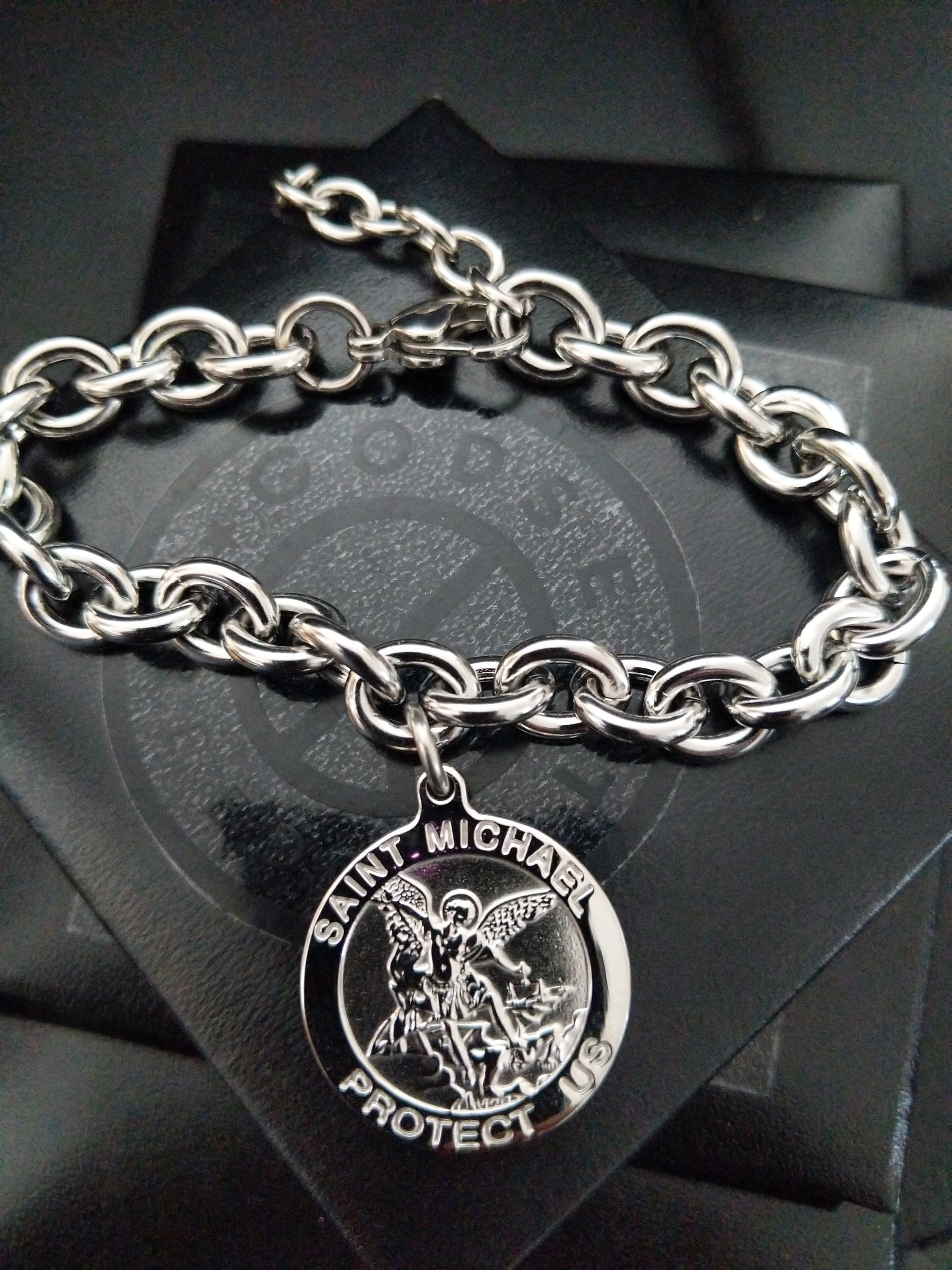 St michael bracelet charm sales