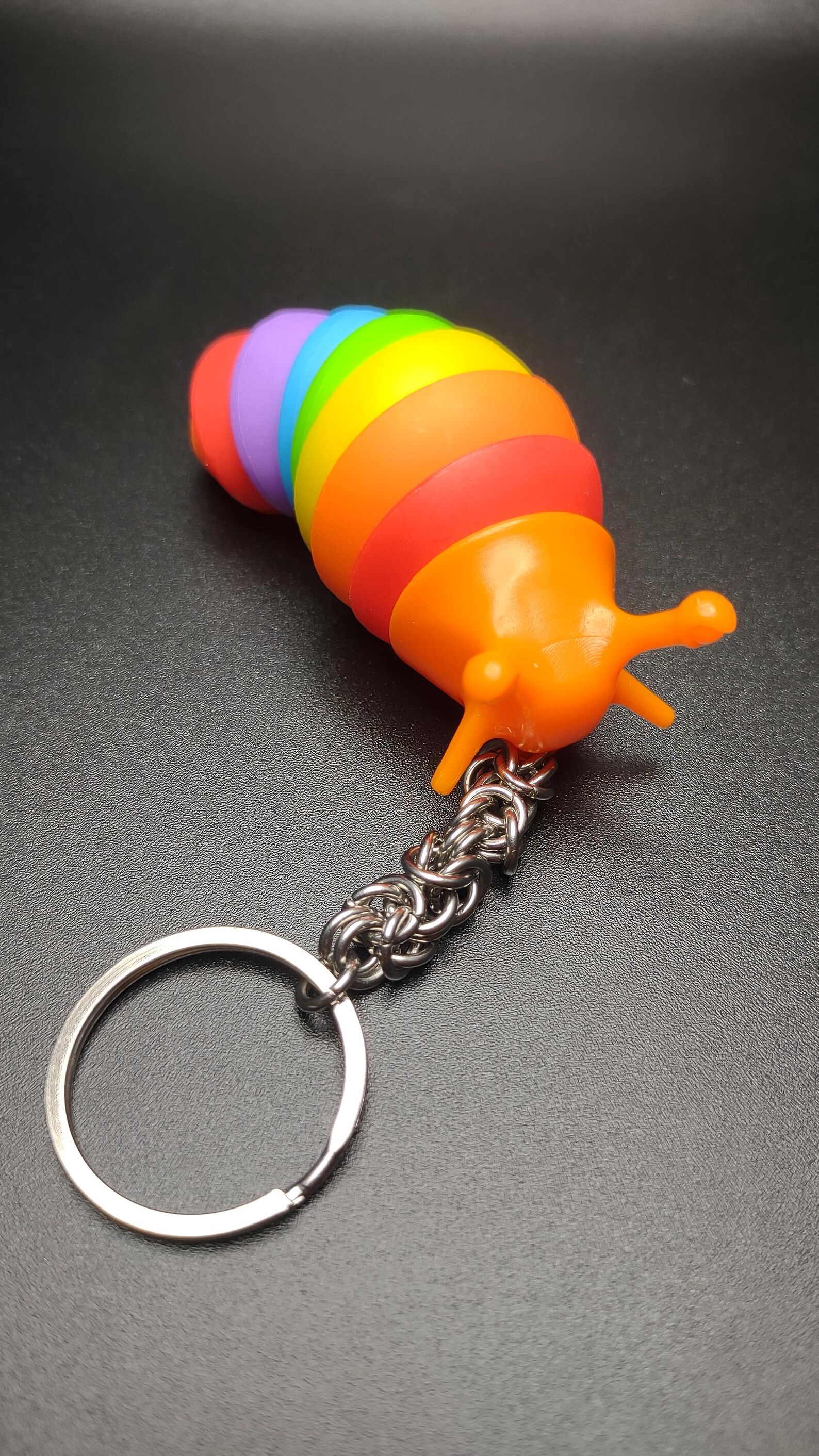 Slug Keychain Module Chainmail Fidget Slug Keychain - Etsy