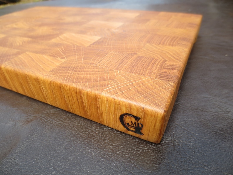 End Grain Cutting Board Butcher Block oak Etsy