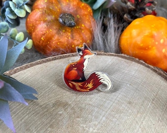 Acrylic Pin – The Fox of the Enchanted Woods