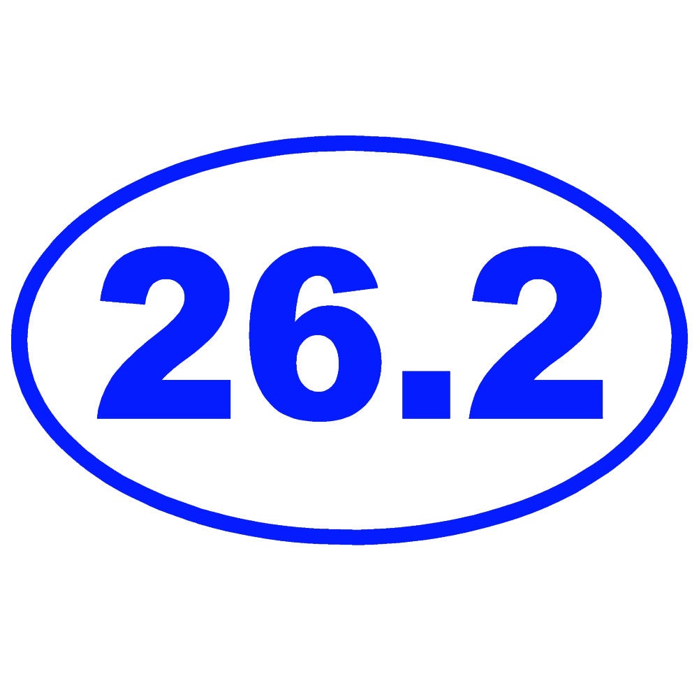 26.2 Full Marathon Running 5" Vinyl Decal Window Sticker - Thumbnail 2