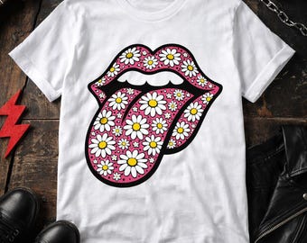 Rock Lips Floral 923 PNG – Sublimation & DTF (Digital Download)