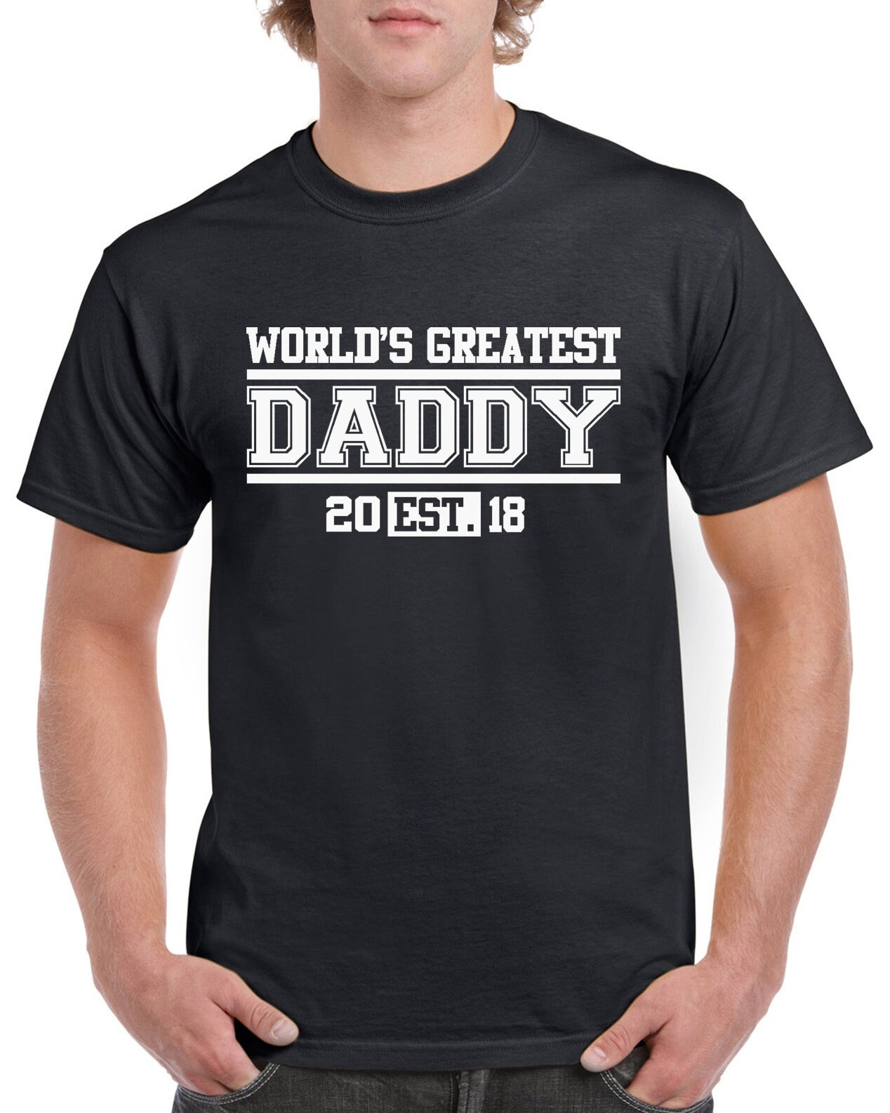 World's Greatest Dad - T-shirt 100% Cotton Tee by StickerDad® - High Quality - Made in the USA - Thumbnail 2