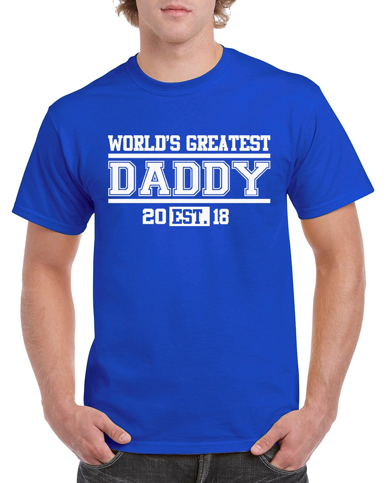 World's Greatest Dad - T-shirt 100% Cotton Tee by StickerDad® - High Quality - Made in the USA