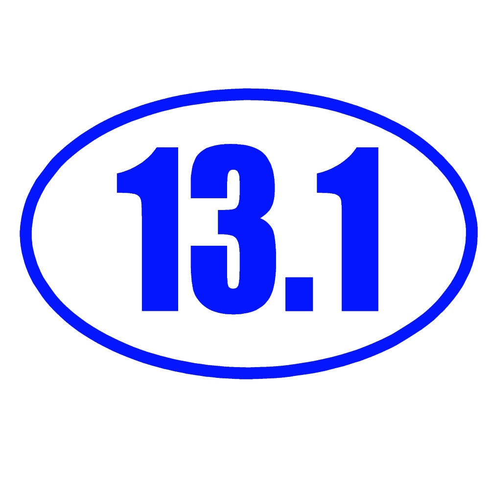 2 Pack - 13.1 HALF Marathon Running 5" Vinyl Decal Window Sticker - Thumbnail 5