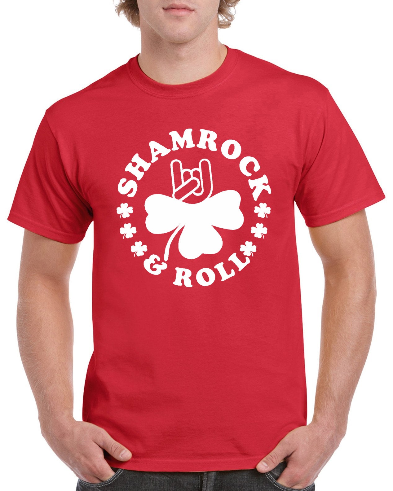 StickerDad® SHAMROCK and Roll T-shirt 100% Cotton Tee - High Quality - Made in the USA - Thumbnail 6