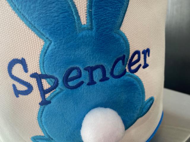 Personalized Easter Basket, Embroidered Name Easter Baskets, Kids Easter Gift,Bunny Basket for Kids, Easter Bags for Boys Girls Easter Gifts - Thumbnail 4