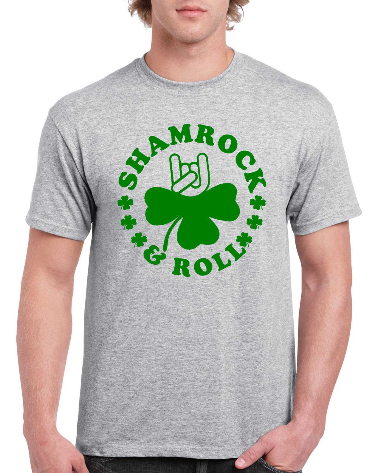 StickerDad® SHAMROCK and Roll T-shirt 100% Cotton Tee - High Quality - Made in the USA - Thumbnail 5