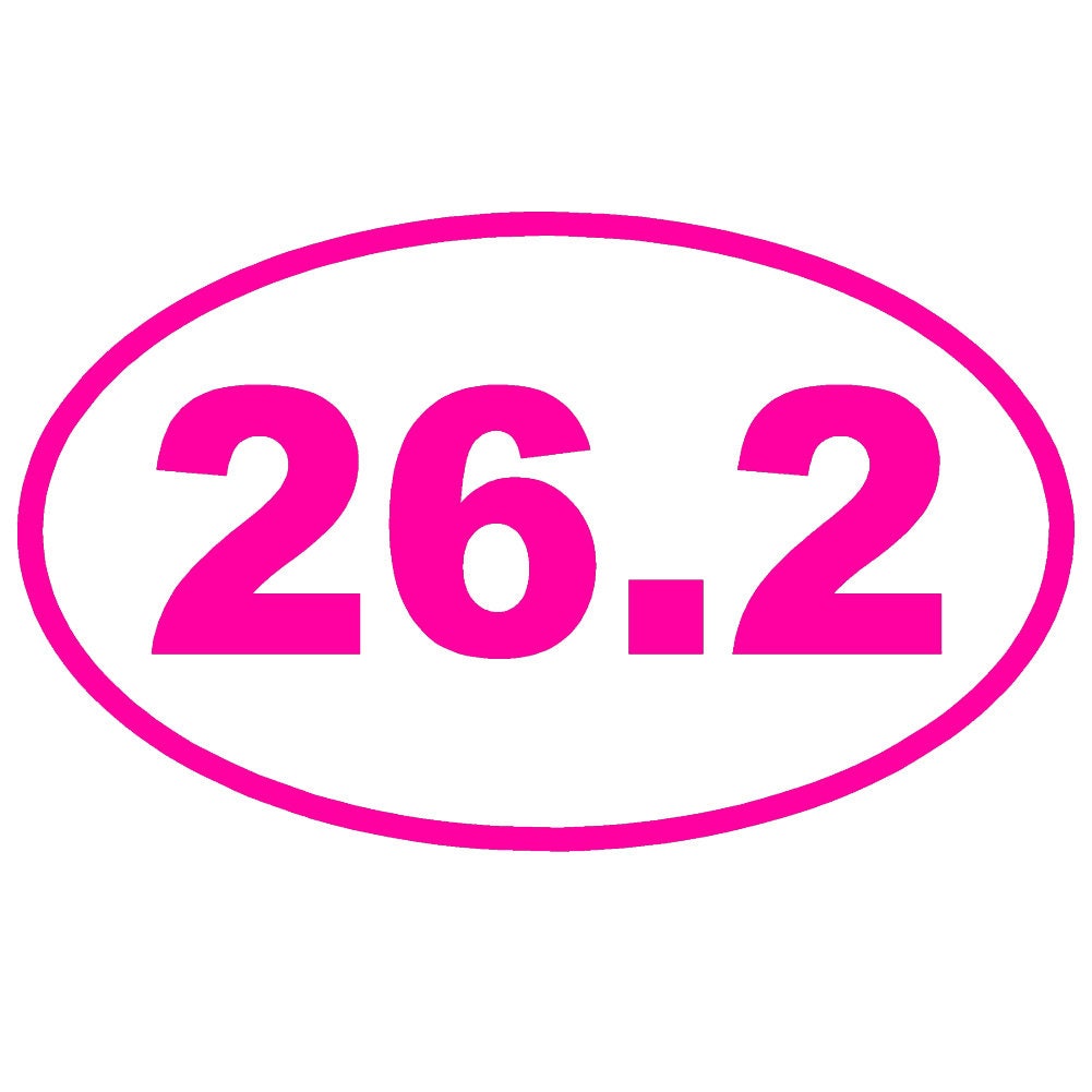 26.2 Full Marathon Running 5" Vinyl Decal Window Sticker - Thumbnail 4