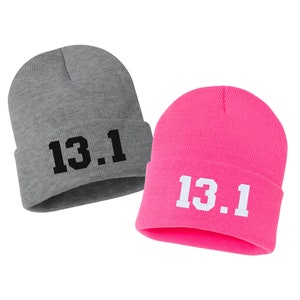 13.1 sombrero de gorro con puños bordado, regalo bordado, sombrero de invierno unisex, gorro con puños, regalo, gorro