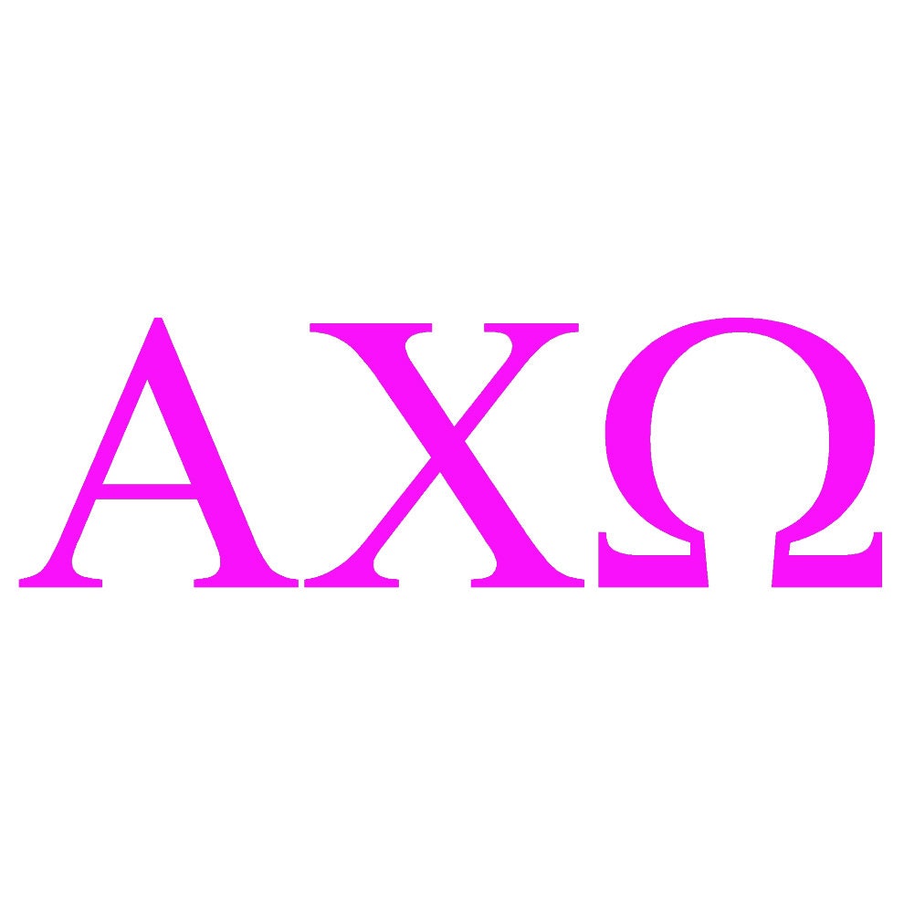 Alpha Chi Omega (2 Pack) Decal 6" Vinyl Decal Window Sticker "Officially Licensed Product". - Thumbnail 4