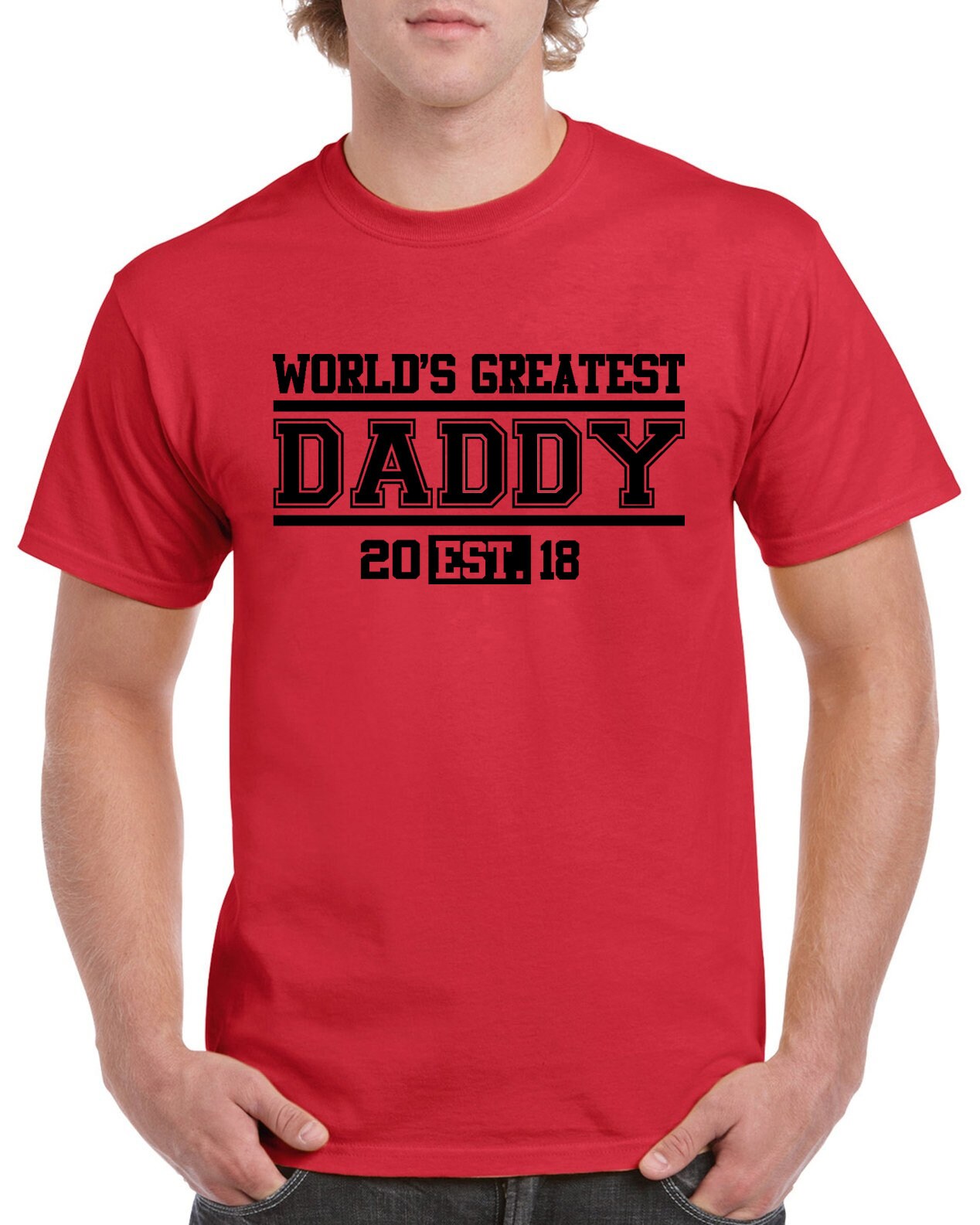 World's Greatest Dad - T-shirt 100% Cotton Tee by StickerDad® - High Quality - Made in the USA - Thumbnail 6