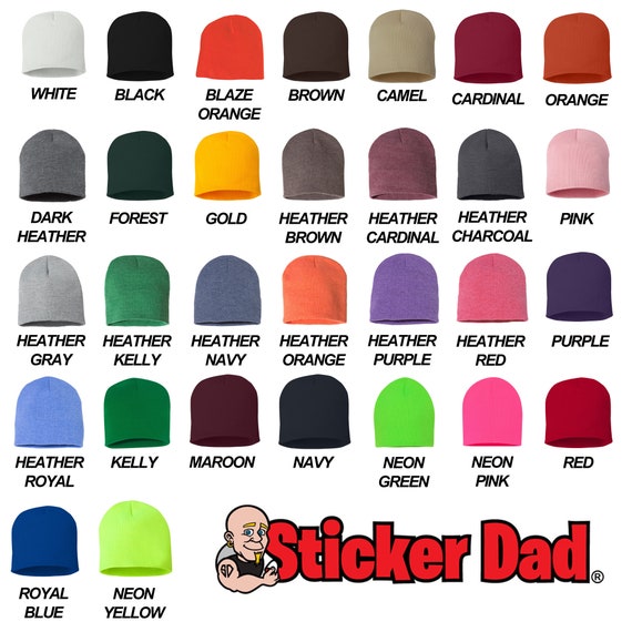 Custom Embroidered Skull Cap Beanies, Custom Beanie