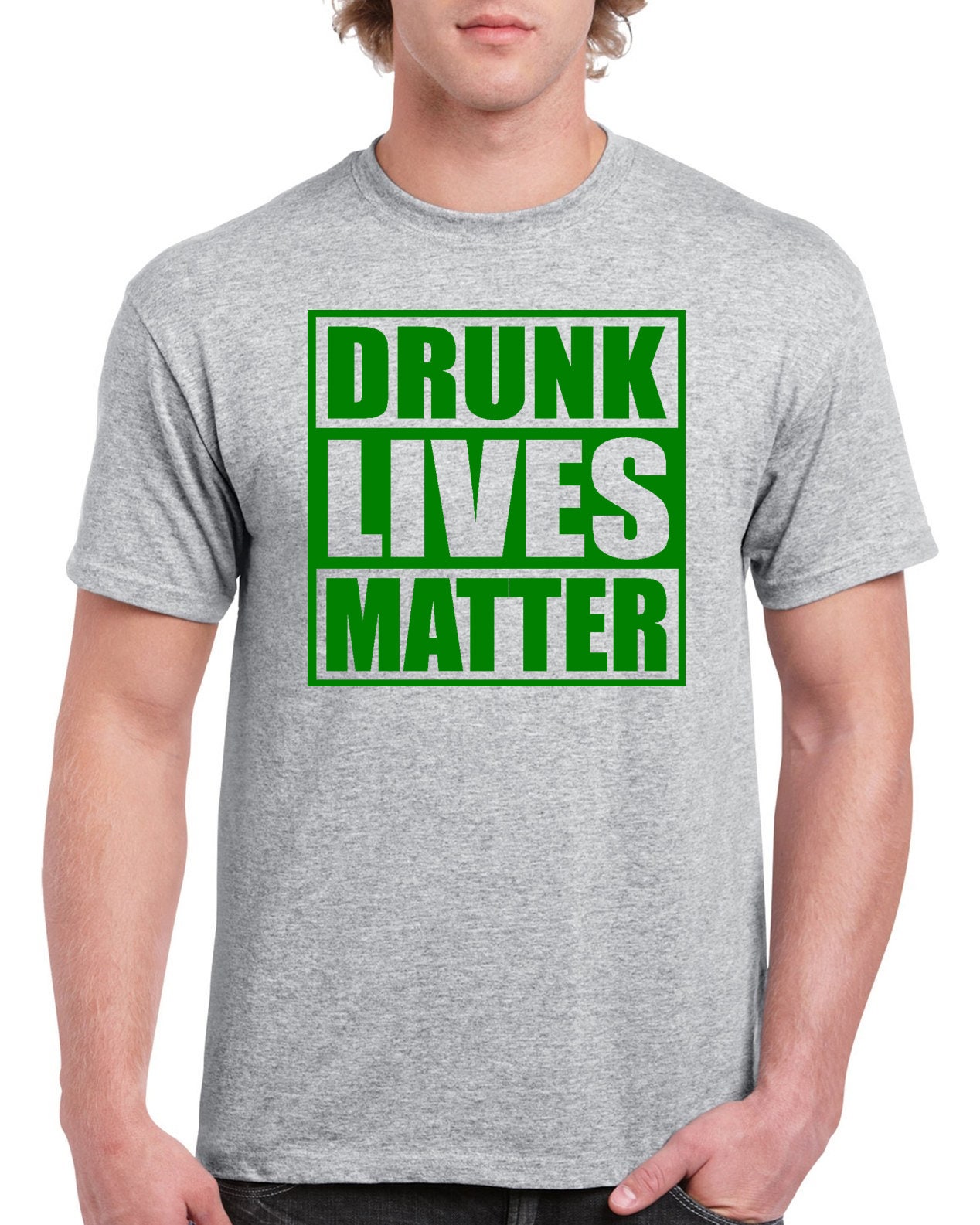 Drunk Lives Matter T-shirt 100% Cotton Tee by StickerDad® - High Quality - Made in the USA - Thumbnail 3
