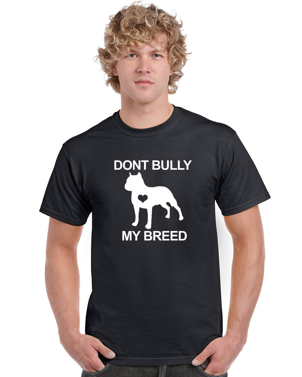 Don't Bully My breed V1 T-shirt by StickerDad® - 100% Cotton Tee - High Quality - Made in the USA